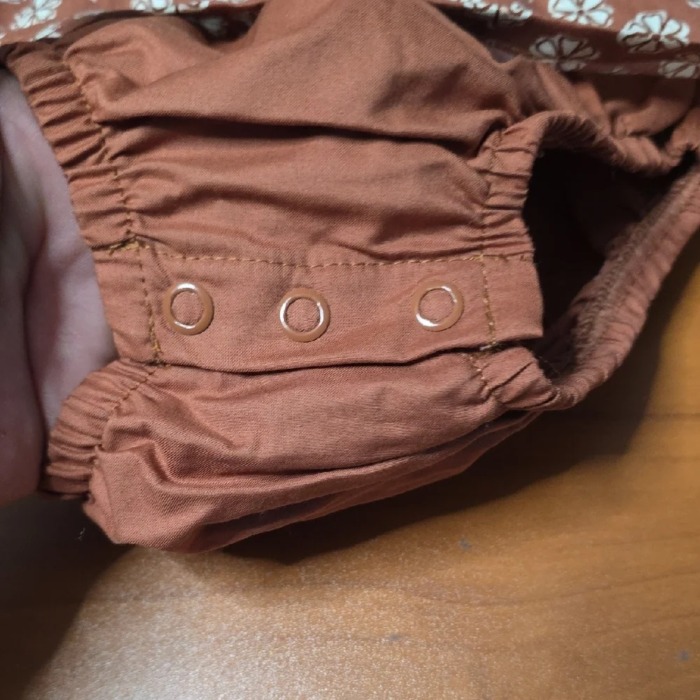 Carter's Brown Floral Diaper Cover Set